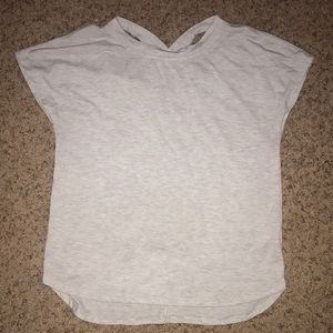 athletic works grayish white tshirt